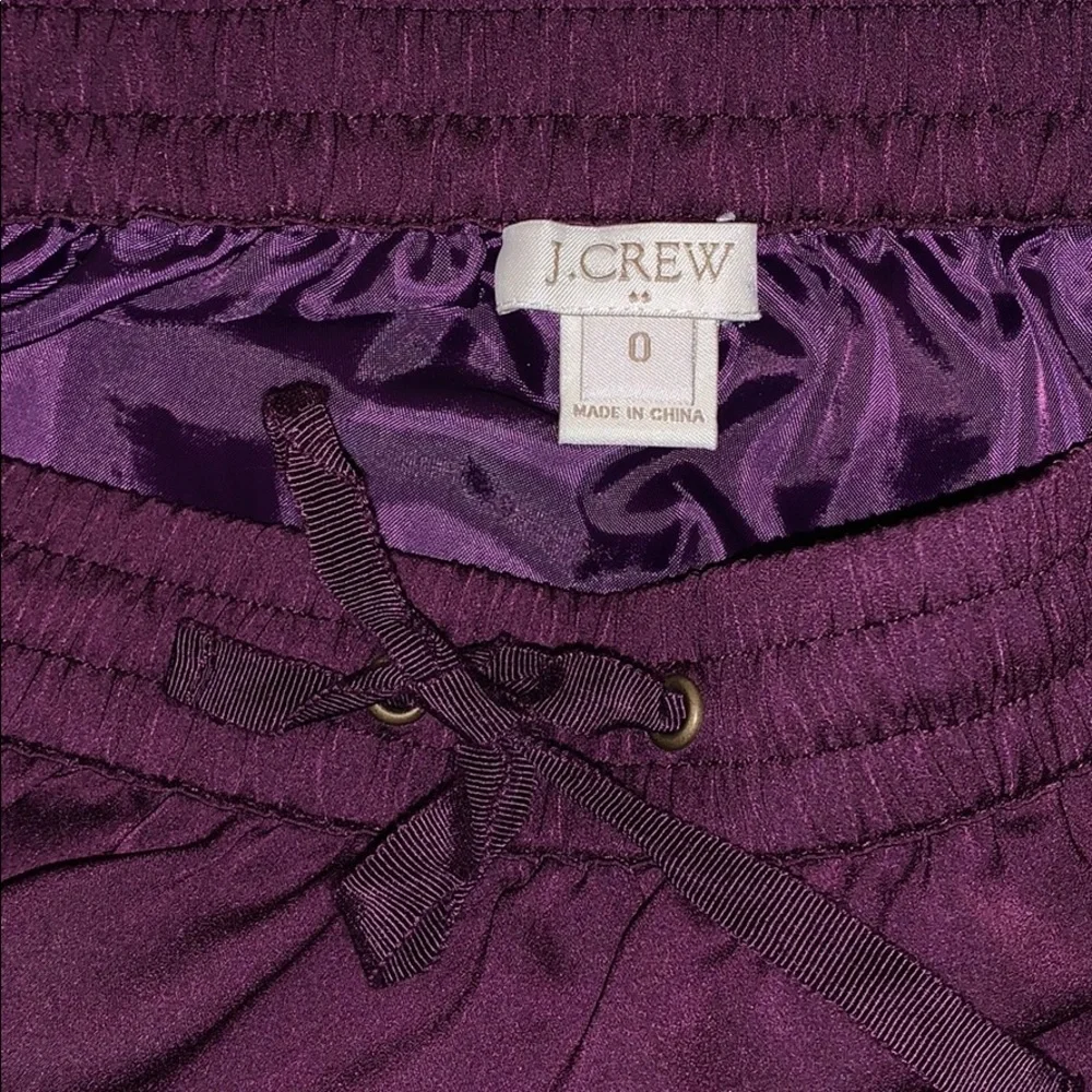 J.Crew Mini Skirt Preppy Cottagecore laser Cut Purple Size 0